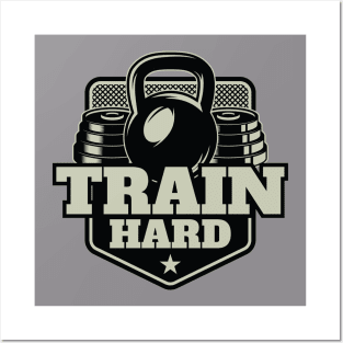 Train Hard: Elevate Your Workouts with Intense Training Sessions Posters and Art